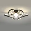 ArtPad Nordic LED Candelabro Iluminação Luzes de teto moderno para cozinha sala de estar foyer quarto de ouro / preto luminárias de metal