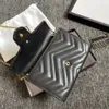 Alta calidad con caja Luxurys Diseñadores Bolsos Bolso Monederos Mujer Moda Embrague Monedero Junto a la piscina Felicie Cadena Bolso de hombro # G663388