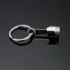 Zinc Alloy Metal Piston Car Keychain Keyfob Motor FOB Nyckelring Ring Nyckelring Silver Creative Gift