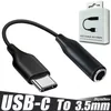 USB C Headset Jack adaptador de alta qualidade Áudio USB-C a 3.5mm cabo AUX para nota 10 20 mais A90 A80 A60 A8S