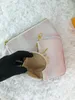 Luxury designer genuine leather cosmetic bag ladies clutch summer portable wallet