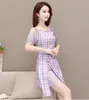 Zomer 2021 Koreaanse versie van meisjes verbeterde cheongsam ballonflower Frans retro bubble mouw jurk groothandel rokken