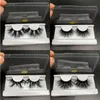 Nieuwste valse wimpers Luxe nertsen Lashes Lang 25 mm Zachte rommelige donzige 3D 5D Eyelash Make -up Natuurlijke dramatische gekruiste dikke krulmaquiaGem