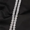 9mm Iced Out Square CZ Tennis Chain Rock Sugar Zircon Trendy Collana da uomo Personalità Fashion