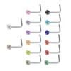 Stainles Steel Body Piercing Biżuteria Kolorowe Ring Nose Set dla kobiet i mężczyzn