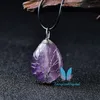 Tree of Life Gemstone Teardrop Pendant Necklace Healing Crystal Chakra Jewelry