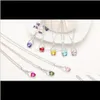 Colliers Pendentifs Jewelrybottle Pendentif Pour Amant Petite Amie Femmes Mode Collier Élégant Avec Flash Diamant Coeur Autrichien Dff0571 Goutte