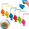 Vendite calde Fish Design Food Grade Silicone sfuso Foglia di tè Infusore Infusore per spezie a base di erbe Filtro Colino Bicchieri