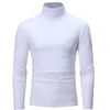 turtleneck for men Solid colour slim elastic thin pullover Spring Autumn knitting brand sweater 211008