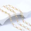 5m Fashion Charms tjockt halsband Kvinnlig Pure Copper Color som bevarar 14K Guld Personlighet All-Match ClaVicle Chain Chains