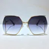 Solglasögon för kvinnor Klassiskt sommarmode 0817S Style Metal and Plank Frame Eye Glasses UV Protection Lens 0817 Axzs