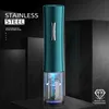 5 stücke Set Automatische Smart Electric Wine Opener Korkenzieher High-Grade-Weinflaschenöffner Trockenbatterie Haushaltswerkzeuge Zubehör 210915