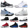 Med Box Designer Jumpman 4S Men Basketball Shoes 4 University Blue Bred Sneakers 11s 11 Concord Space Jam Sports 13s 13 Chicago Black Cat Women Shoe Trainer Storlek 3647 H