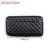 Car Organizer Universal PU Storage Bag Brand Stick-up Mesh Net Phone Holder Pouch Hanging Ornament DecorationCar