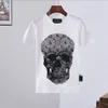 Plein Bear T Shirt Mens Designer Tshirts Rhinestone Skull T-shirts Klassisk Högkvalitativ Hip Hop Streetwear Tshirt Casual Top Tees PB 16304