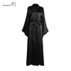 AEL Fashion Loose Soft Comfortable Night Robe Women Belt Bathrobe Women's Sleep Sexy Sleepwear Shift 2017 Select 3 Color