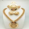 Crystal Bridal Jewelry Sets Gold Color Necklace Wedding Engagement Jewelry Sets for Women African Beads Jewelry Sets