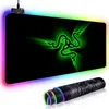 Grand tapis de souris RVB xxl tapis de souris de jeu LED tapis de souris Gamer copie Razer tapis de souris grand clavier tapis de souris tapis avec cadeau rétro-éclairé 7419251