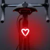 Bisiklet Işıkları Çoklu Aydınlatma Modları Bisiklet Işık USB Şarj Led Flash Tail Dağlar Seatpost