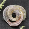 Broches, broches bijoux Zlxgirl élégante fleur micro broche pendentif double usage pour la fête de mariage sablage cadeau livraison directe 2021 fnxxg