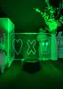 Anime 3D иллюзия Ночной свет цвета смена настольной лампы светодиодный ночник Любовь, смерть роботов смартфон телефон контроль зала оформление вентиляторы подарок