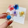 Korean lovely flower back hairpin shark clip elegant grip simple hairpin candy color hair accessories