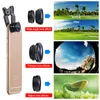 Universal 3 i 1 vidvinkel makro Fisheye Lens Kamera Mobiltelefon Linser Fish Eye Lentes För iPhone 6 7 Smartphone Mikroskop