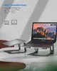 Supporto per laptop, supporto ergonomico per computer portatile in alluminio, supporto per notebook rimovibile con supporto per laptop compatibile con MacBook Air Pro, Dell XPS, HP - Grigio siderale