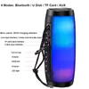 Bluetooth poderoso boombox sem fio led suporta suporte luz tf cabo AUX cabo com microfone smartphone pc computador