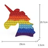 30*30 cm bubbla leksaker Rainbow Nya stora bubblor Sensoriska silikonpussel Squeeze Desk Toy7135683