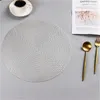 38cm runda pvc placemat kök matbord mattor steak pad anti-scalding isolering pads ins nordiska hotell restaurang heminredning 615 v2