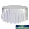 Satin-Tischdecke, weiß, schwarz, einfarbig, für Hochzeit, Geburtstag, Party, Tischdecke, runde Tischdecke, Heimdekoration, Fabrikpreis, Expertendesign, Qualität, neuester Stil