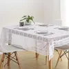 White Lace Crocheted Tablecloth Cotton Rectangle Table Cloth Home el Textile DecorZB-TC017D3 210626