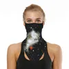 Mode Femmes Demi-Masque Impression Numérique Anti-Poussière Écharpe Cyclisme Bandanas Multifonctionnel Sport Foulards Lavable WJL3