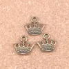 150 pcs Antique Prata Bronze Banhado Crown Charms Pingente DIY Colar Pulseira Pulseira Bangle Achados 13 * 14mm