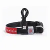 USB Carregamento LED Cão Luminous Ajustável Glowing Collars para cães Pet Nylon Safety Nylon Bright Collar S-L