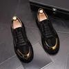 Wild Men Designer Fashion Driving Party Wedding Shoes Black Diamond Rhinestones Punk Sneakers Casual Flats Ankel Loafers 6999