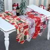 Feestartikelen Creative Christmas Decorations Tafel Vlag Plaid Stof Calico Runner Europees en Amerikaans Restaurant Familie Tafelkleed