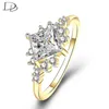 Wedding Rings Dodo Square Cubic Zirconia Charms Bridal Engagement för kvinnor bär mode guld färg smycken