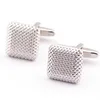 Elegantes Homens Cufflinks Lustrosas Tridimensionais Emboss Spots Padrão Rembolite Botão Botão Cuff-Link