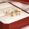 C Legers Diamonds Earring 최고 품질의 스터드 럭셔리 브랜드 18 K Gilded Studs for Woman 브랜드 디자인 새로운 판매 다이아몬드 절묘한 GIF249S