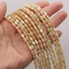 Autre forme de riz naturel Mère des perles de vadrouille de perle en vrac pour les bijoux faisant des bracelettes de bricolage accessoires 14 '' Strand Rita22