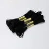 Bekleidungsgarn Zweigfaden Farbe Nr. 310 Schwarz Floss Kreuzstich Stickerei DIY Polyester Baumwolle Nähen Strang Kit Tools261C