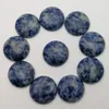 20mm natuursteen ronde cabochon losse kralen opaal rose quartz turquoise stenen patch gezicht voor reiki helende kristallen ketting ring oorringen sieraden maken