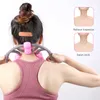 Massagebenar ROCKS U Form Yoga Roller 8 hjul Trigger Point för armbenhals Muskel Kroppströtthet Lyft Tool Health Therapy Care Stres