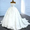 Robes De Mariée Élégantes Sans Bretelles Sans Perles Robe De Mariée En Satin Sur Mesure Vestidos De Novia