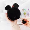 Coin Purses XZXBBAG PU Leather Cute Mouse Big Ears Women's Kawaii Zipper Change Purse Wallet Girls Cartoon Key Small Pouch Bags