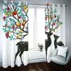 Modern Blackout Curtain Printing animal Room Drapes Custom Fashion Window Curtains