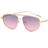 Fashion Sunglasses Double Beam Sun Glasses Unisex Frog Mirror Anti-UV Spectacles Alloy Frame Eyeglasses Ornamenta A++