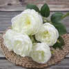 Mazzi di fiori di peonia di seta artificiale 7 teste Nucleo di peonie filate Matrimonio Decorazione domestica Bianco Champagne Blu Rosa GGA4651